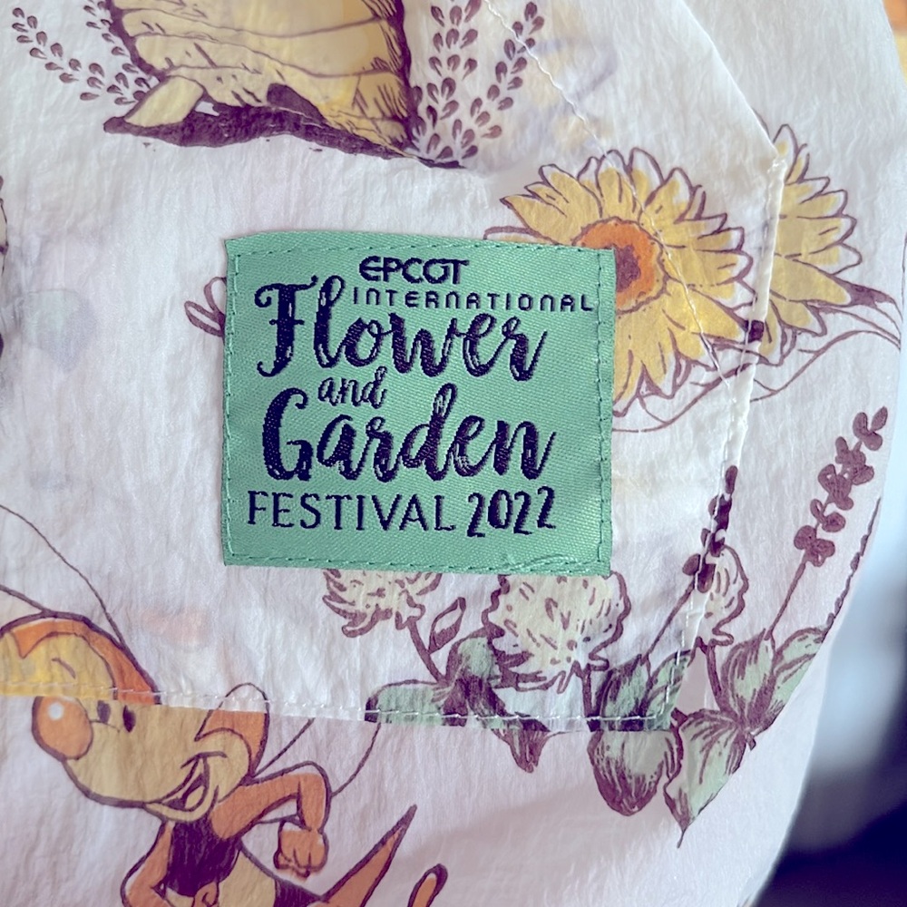 Disney Epcot Flower & Garden Festival Buzz the Bee Packable Hooded Spirit Jersey - Picture 2 of 11